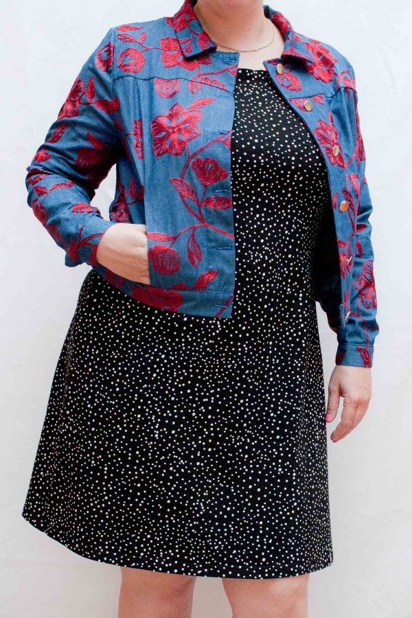 Shirtkleid mit Pünktchen